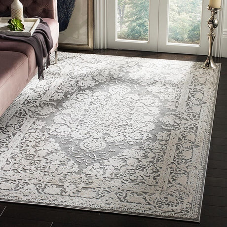 Safavieh Reflection Rft664B Dark Grey/Cream Rug.