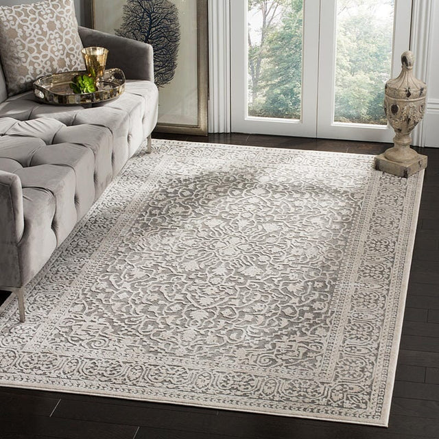 Safavieh Reflection Rft670B Dark Grey/Cream Rug.