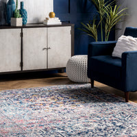 Nuloom Vintage Lilah Nvi3138A Blue Area Rug