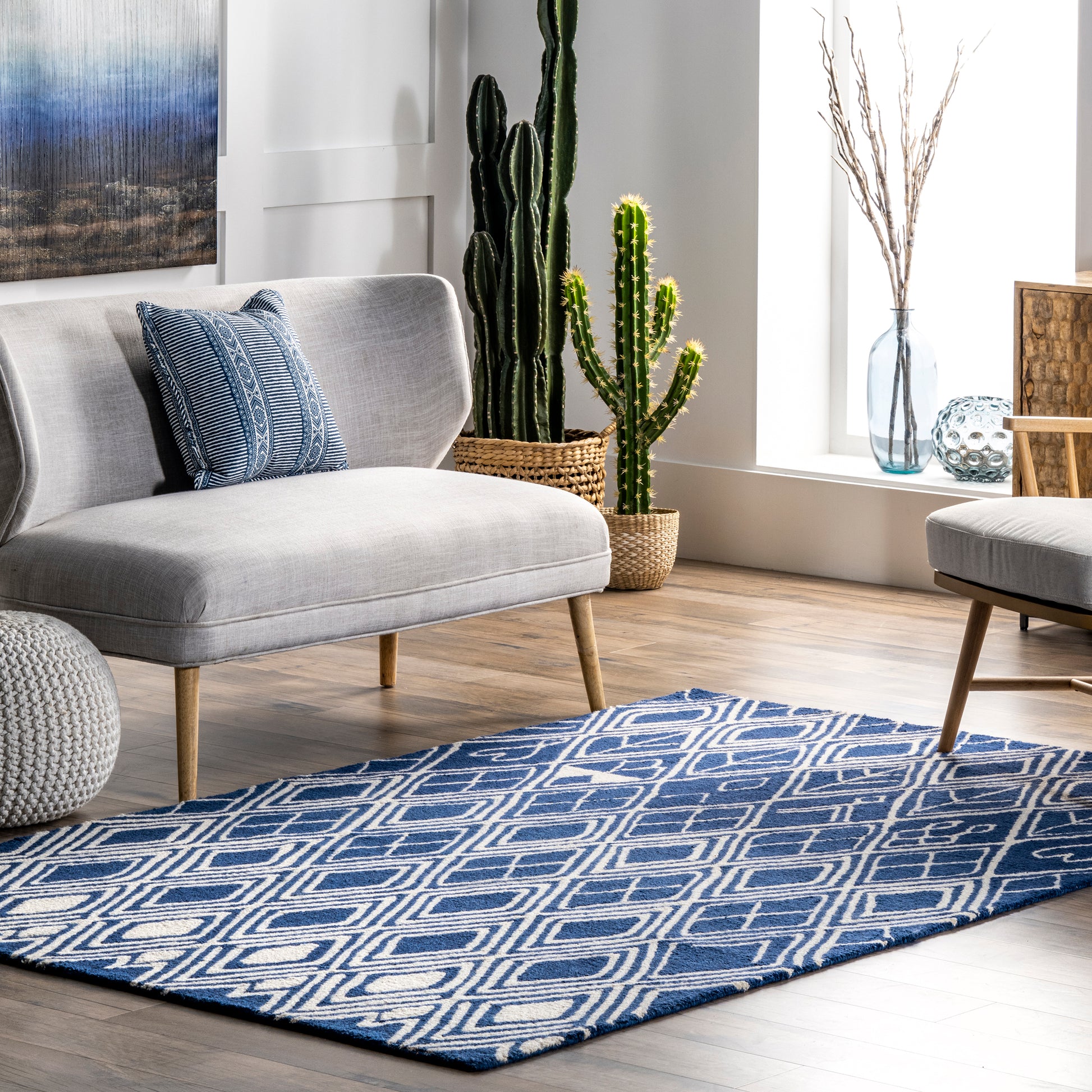 Nuloom Della Moroccan Nde2705A Blue Area Rug