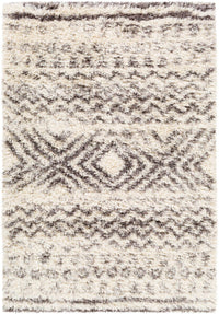 Surya Rhapsody Rha-1034 Cream, Medium Gray, Charcoal Moroccan Area Rug