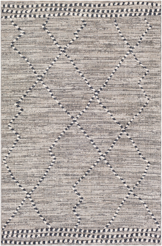 Surya Ariana Ria-2300 Charcoal, Medium Gray, Taupe, White Area Rug