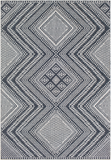Surya Ariana Ria-2301 Charcoal, Medium Gray, White Rugs.