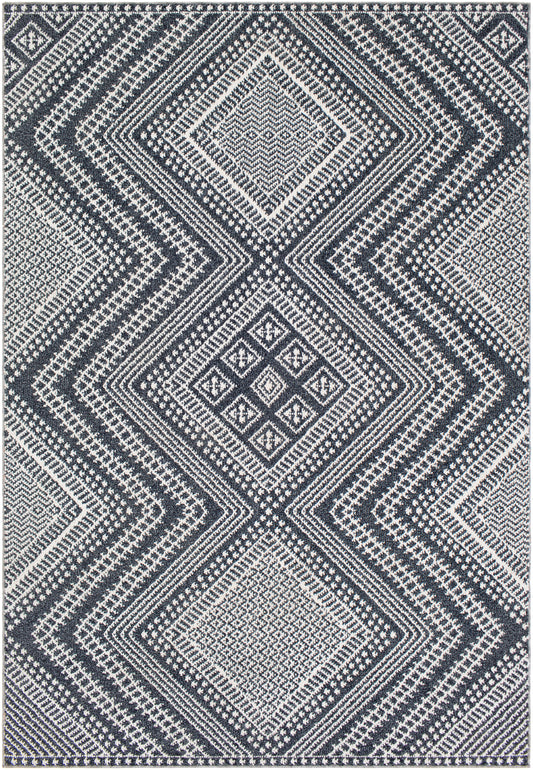 Surya Ariana Ria-2301 Charcoal, Medium Gray, White Area Rug