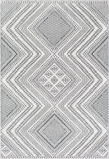 Surya Ariana Ria-2302 Charcoal, White, Medium Gray, Taupe Area Rug