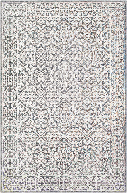 Surya Ariana Ria-2303 Medium Gray, Taupe, White, Charcoal Area Rug