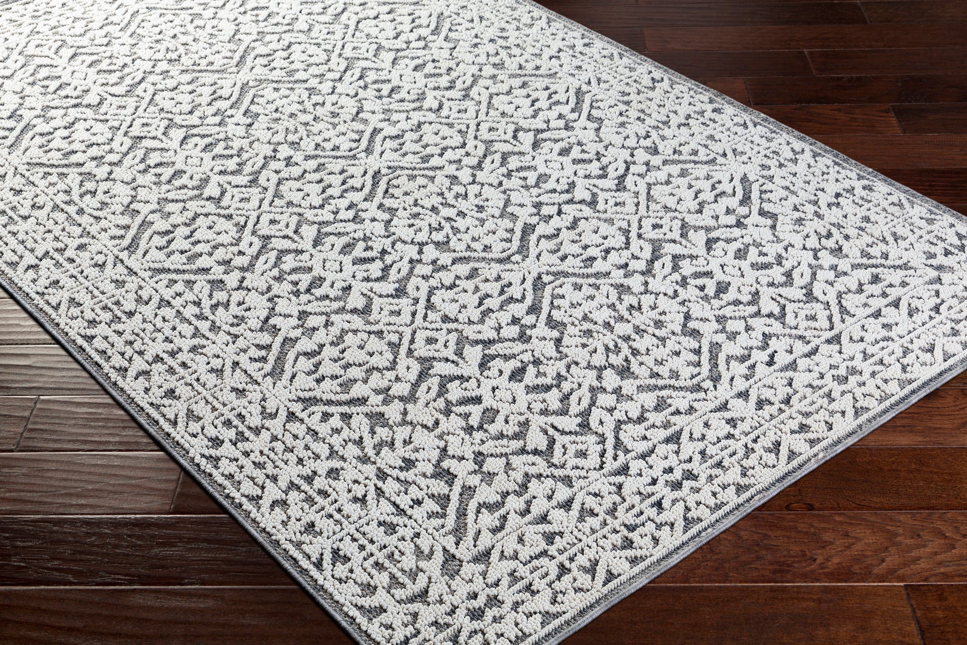 Surya Ariana Ria-2303 Medium Gray, Taupe, White, Charcoal Area Rug