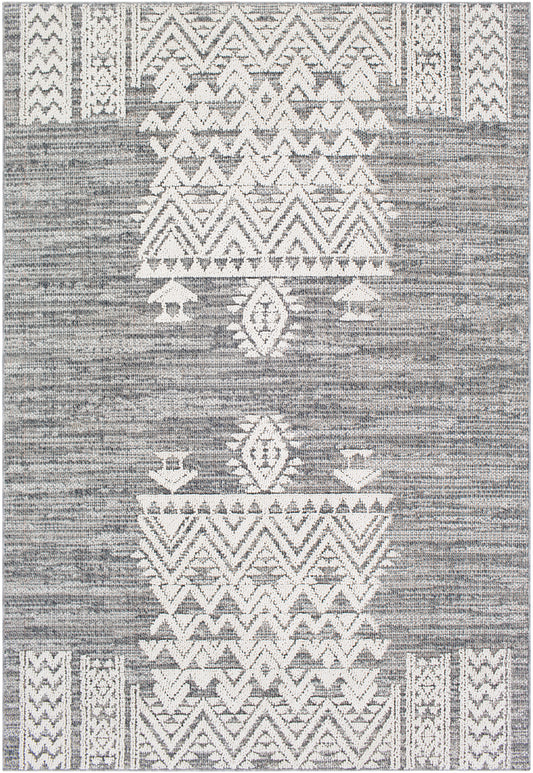 Surya Ariana Ria-2304 Medium Gray, Taupe, Charcoal, White Area Rug