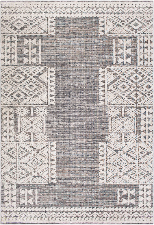 Surya Ariana Ria-2306 Medium Gray, Taupe, Charcoal, White Area Rug