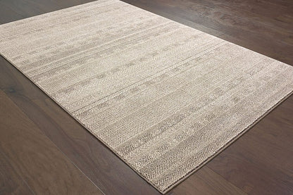 Oriental Weavers Sphinx Richmond 801H3 Ivory / Brown Striped Area Rug