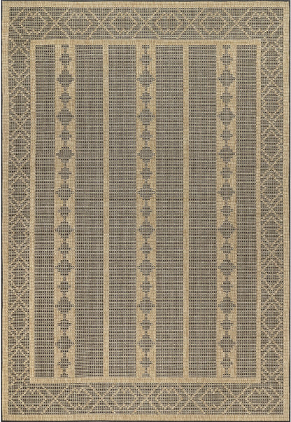 Nuloom Zina Tribal Banded Nzi1821A Charcoal Area Rug