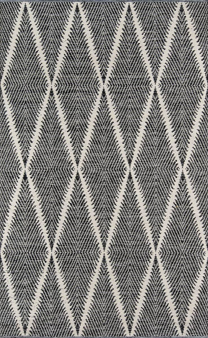 Momeni Erin Gates River Beacon Riv-1 Black Geometric Area Rug