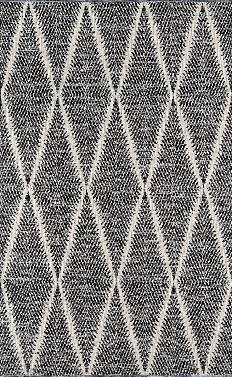 Momeni Erin Gates River Riv-1 Black Geometric Area Rug