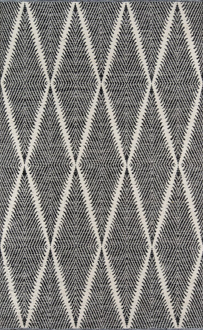 Momeni Erin Gates River Riv-1 Black Geometric Area Rug