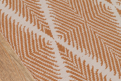 Momeni Erin Gates River Beacon Riv-1 Orange Geometric Area Rug