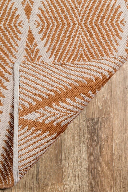 Momeni Erin Gates River Beacon Riv-1 Orange Geometric Area Rug