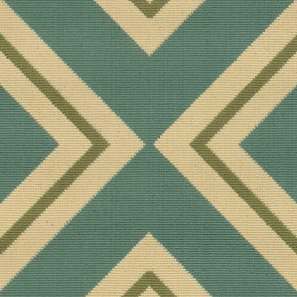 Oriental Weavers Sphinx Riviera 4589A Blue / Green Geometric Area Rug