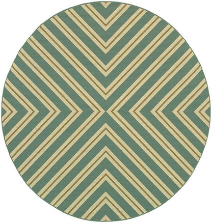 Oriental Weavers Sphinx Riviera 4589A Blue / Green Geometric Area Rug