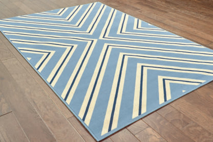 Oriental Weavers Sphinx Riviera 4589J Blue / Navy Geometric Area Rug