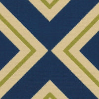 Oriental Weavers Sphinx Riviera 4589L Navy / Green Geometric Area Rug