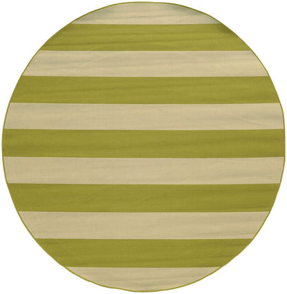 Oriental Weavers Sphinx Riviera 4768E Green / Ivory Striped Area Rug