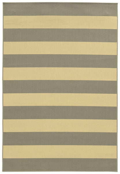 Oriental Weavers Sphinx Riviera 4768H Grey / Ivory Striped Area Rug