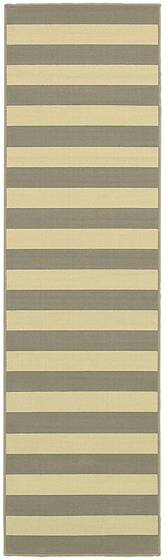 Oriental Weavers Sphinx Riviera 4768H Grey / Ivory Striped Area Rug