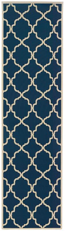 Oriental Weavers Sphinx Riviera 4770L Navy / Ivory Geometric Area Rug