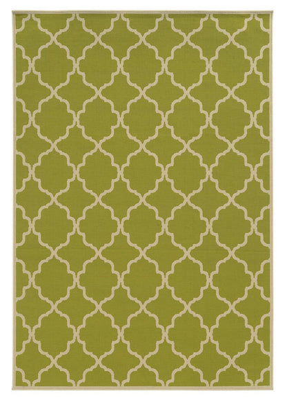 Oriental Weavers Sphinx Riviera 4770M Green / Ivory Geometric Area Rug