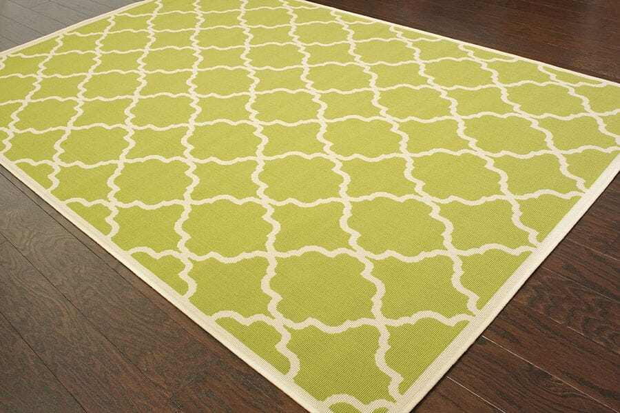 Oriental Weavers Sphinx Riviera 4770M Green / Ivory Geometric Area Rug