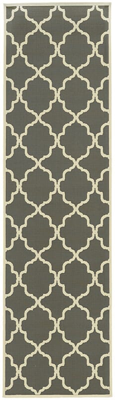 Oriental Weavers Sphinx Riviera 4770W Charcoal / Ivory Geometric Area Rug