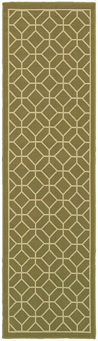 Oriental Weavers Sphinx Riviera 4771B Green / Ivory Geometric Area Rug