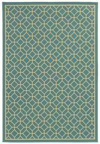 Oriental Weavers Sphinx Riviera 4771E Blue / Ivory Geometric Area Rug