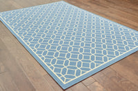 Oriental Weavers Sphinx Riviera 4771E Blue / Ivory Geometric Area Rug