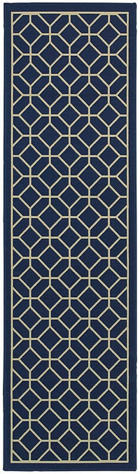 Oriental Weavers Sphinx Riviera 4771G Navy / Ivory Geometric Area Rug