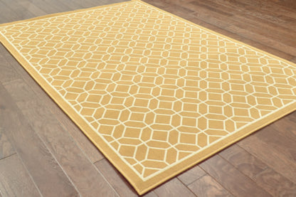 Oriental Weavers Sphinx Riviera 4771H Gold / Ivory Geometric Area Rug