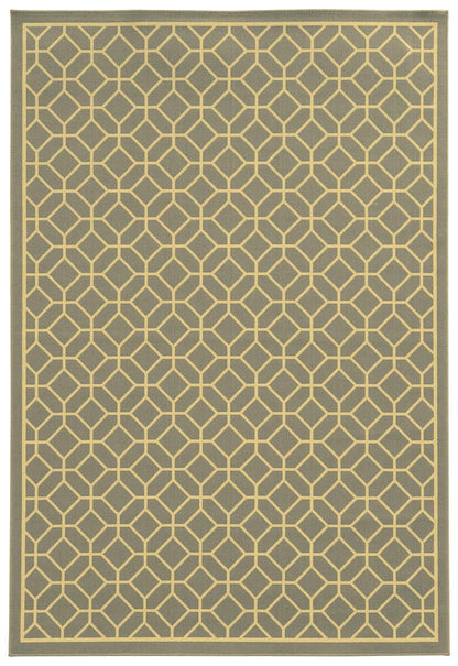 Oriental Weavers Sphinx Riviera 4771M Grey / Ivory Geometric Area Rug