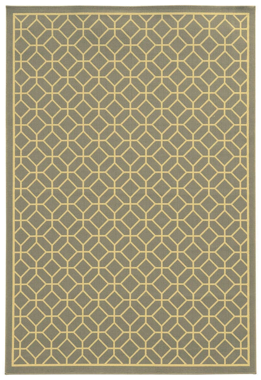 Oriental Weavers Sphinx Riviera 4771M Grey / Ivory Geometric Area Rug