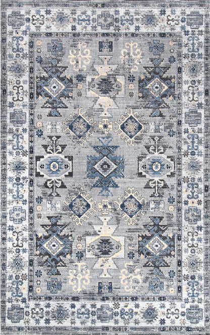 Nuloom Vintage Tribal Jordana Nvi1322A Blue Area Rug