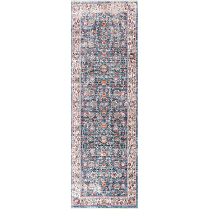 Nuloom Vintage Eboni Floral Nvi2182A Blue Area Rug