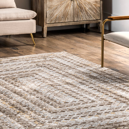 AreaRugs.com Wavaj Nwa1285A Beige Area Rug