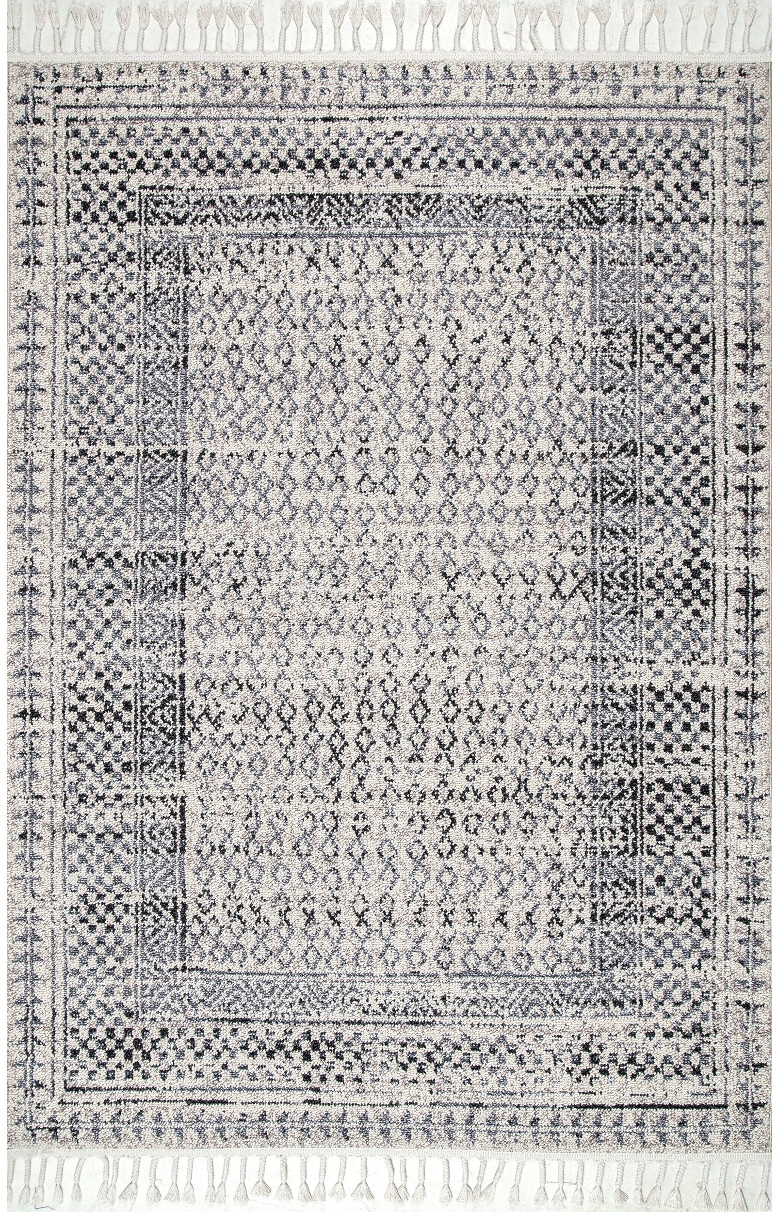 Nuloom Claudia Diamond Ncl3381B Ivory Area Rug