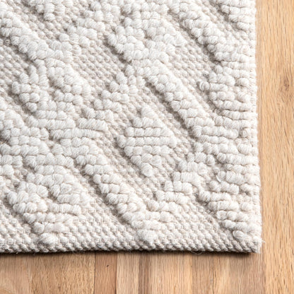 Nuloom Kadence Trellis Texture Nka3270A Ivory Area Rug