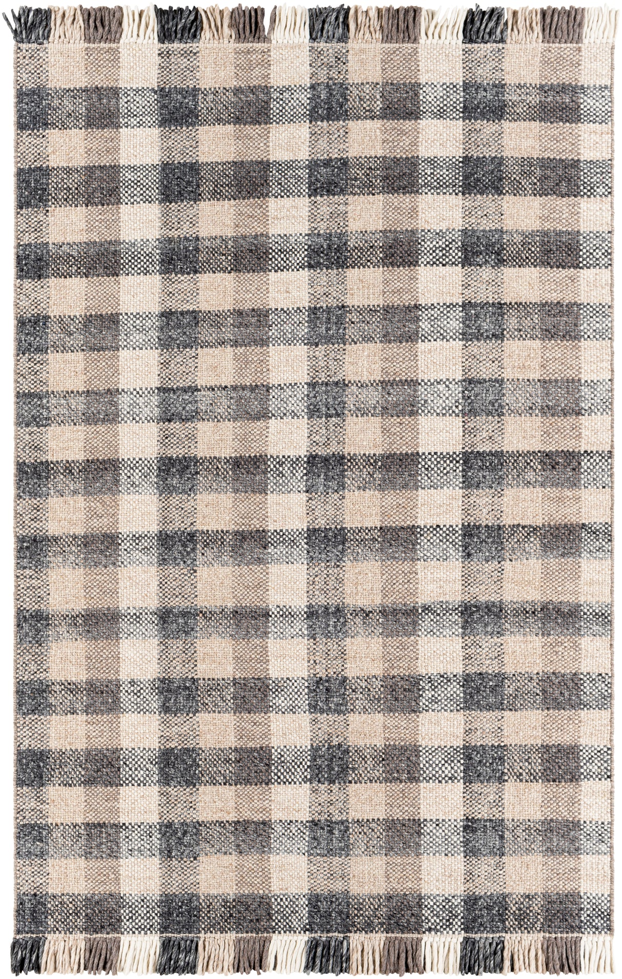 Surya Reliance Rli-2308 Charcoal, Dark Brown, Taupe, Beige Rugs.