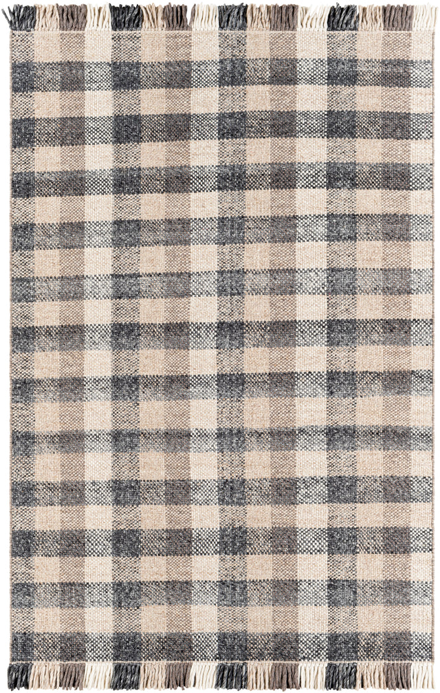 Surya Reliance Rli-2308 Charcoal, Dark Brown, Taupe, Beige Rugs.
