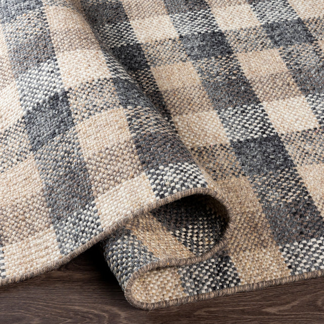 Surya Reliance Rli-2308 Charcoal, Dark Brown, Taupe, Beige Rugs.