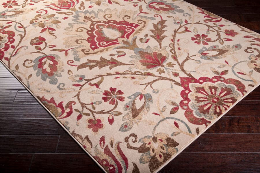 Surya Riley Rly-5017 Parchment / Hot Cocoa Area Rug