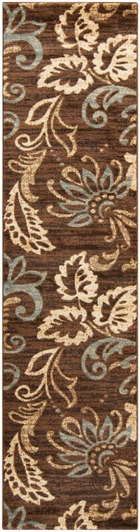 Surya Riley Rly-5022 Coffee Bean / Jet Black Floral / Country Area Rug