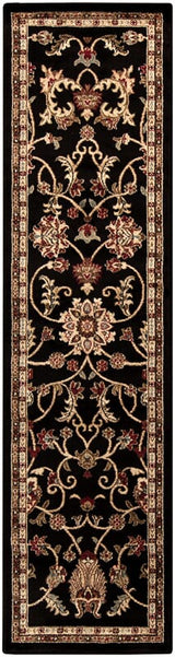 Surya Riley Rly-5025 Jet Black / Caramel / Hot Cocoa Rugs.