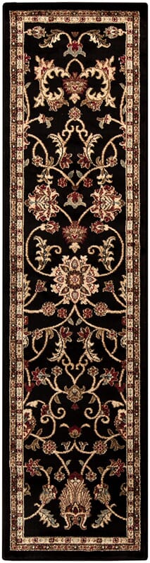 Surya Riley Rly-5025 Jet Black / Caramel / Hot Cocoa Rugs.